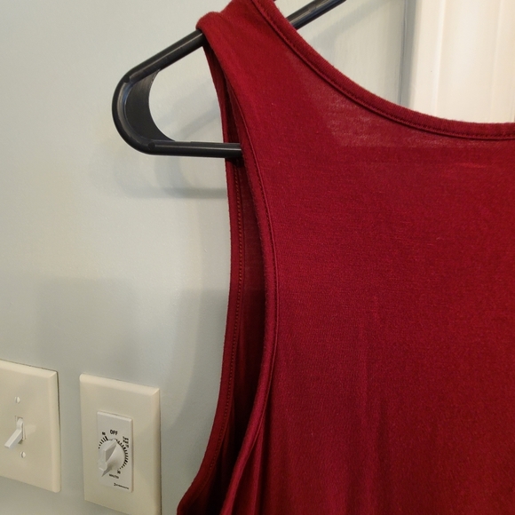 Unbranded Women's Large Burgundy Dress Casual - Picture 3 of 16